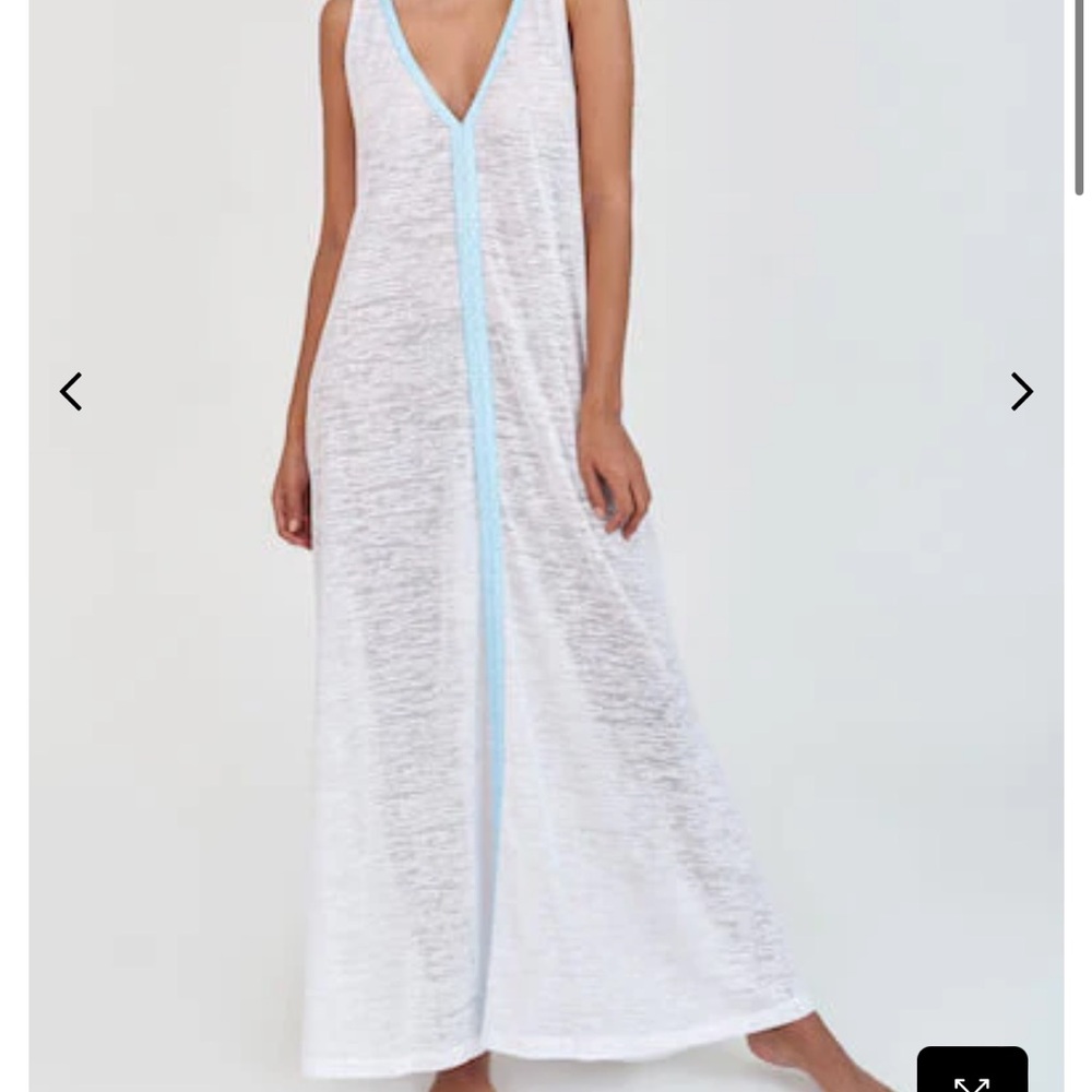 Pitusa pítusa Pima V-neck Flare Maxi Dress